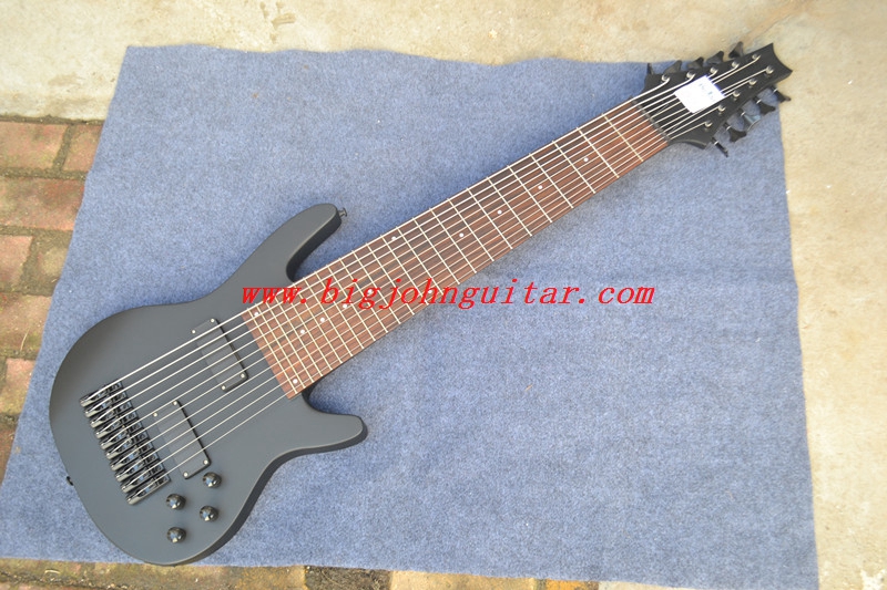 10 strings electric guitar in matte black 3007