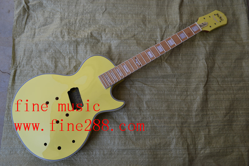 yellow color LP electric gutiar unfinished F-3155
