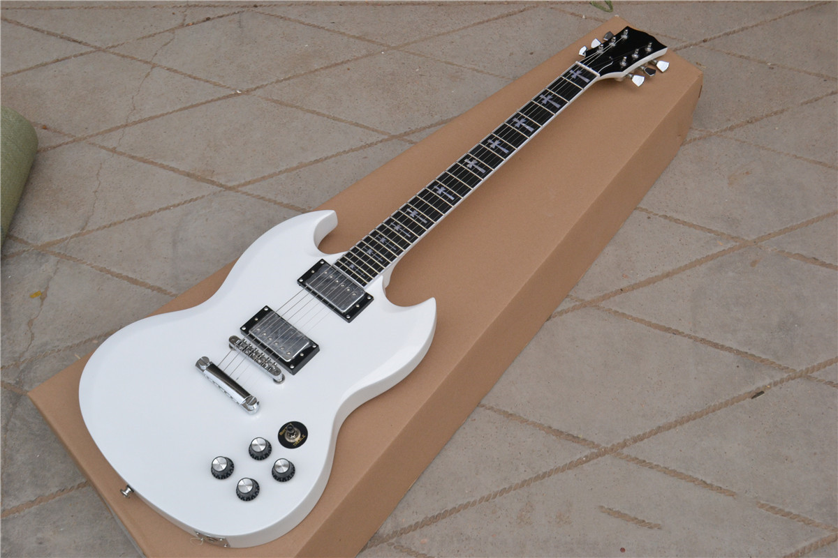 White SG Electric Guitar,Mahogany Body 170