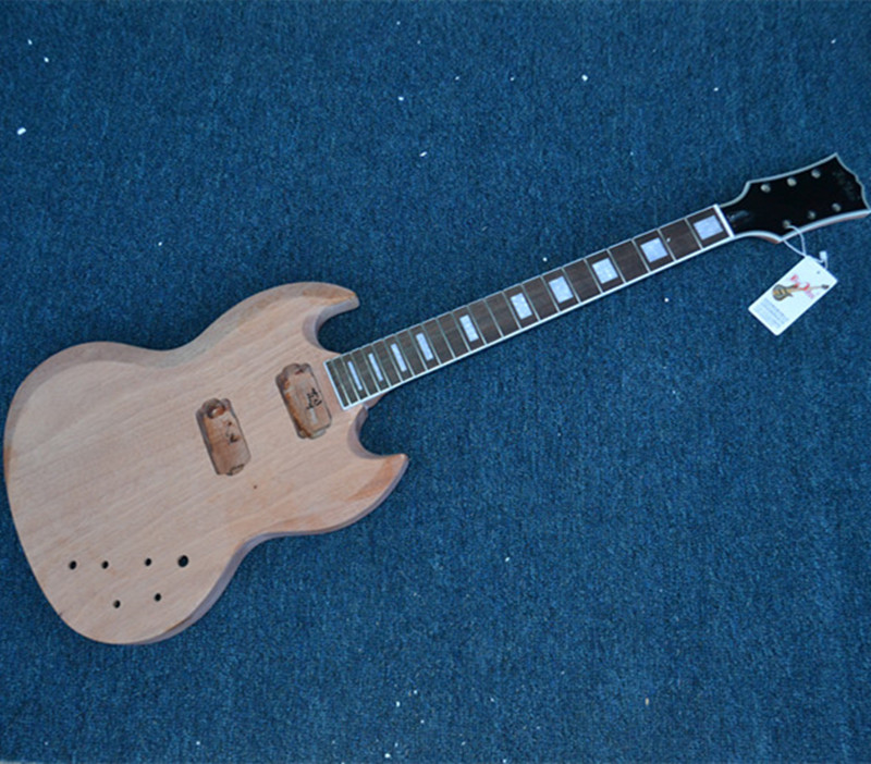 free shipping natural unfinished sg electric gutiar F-3366