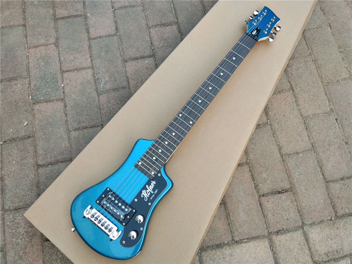 Mini Hofner Electric Guitar Blue BJ-374