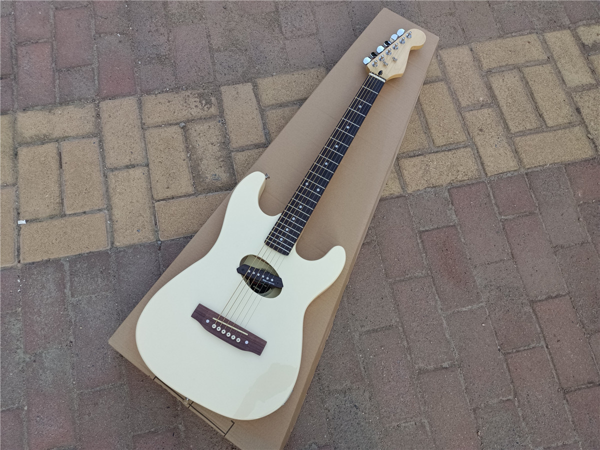 Yellow Acoustic Electric Guitar Rosewood Fingerboard 460