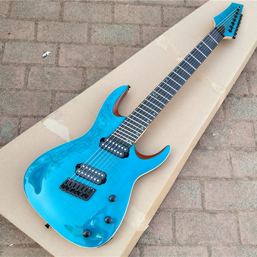 Blue Fan Fretted 7 Strings Electric guitar 503