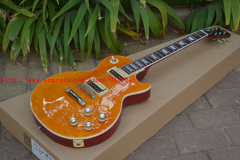 LP Standard Electric Guitar Orange Rosewood Fingerboard BJ-93
