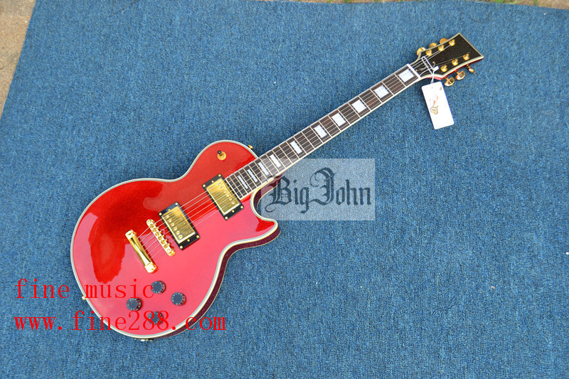 free shipping LP custom red color electric guitar F-3362