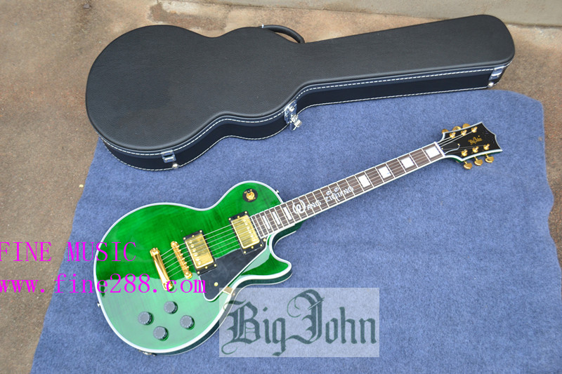 free shipping 6 string LP green color LP electric guitar F-3313