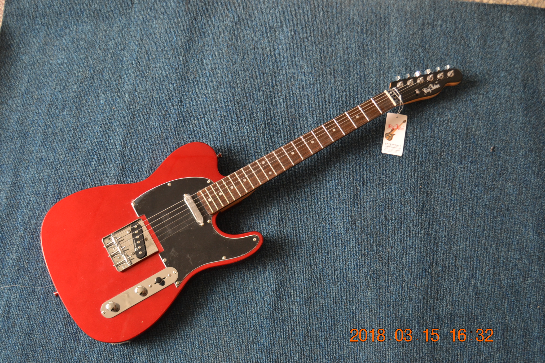 TL electric guitar red chrome hardware 3423
