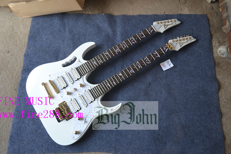 free shipping double thin neck electric guitar F-3316