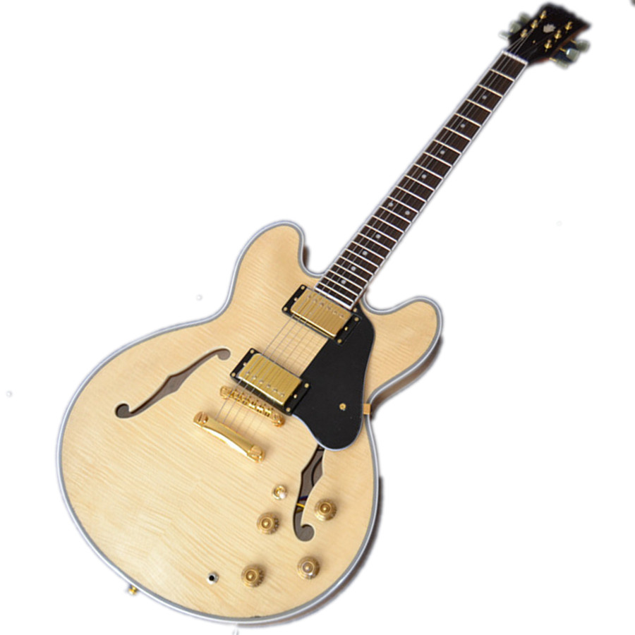 ES335 Jazz electric guitar rosewood fingerboard yellow