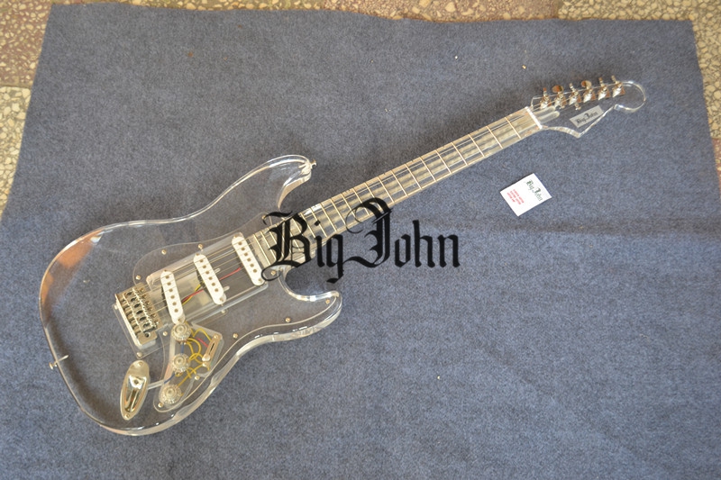 ST electric guitar acrylic body and neck 3113
