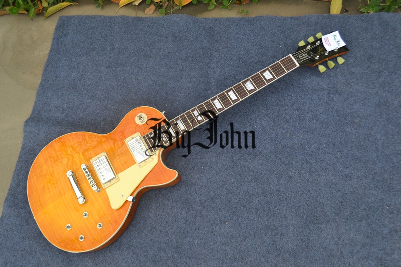 LP Standard electric guitar light yellow 3114