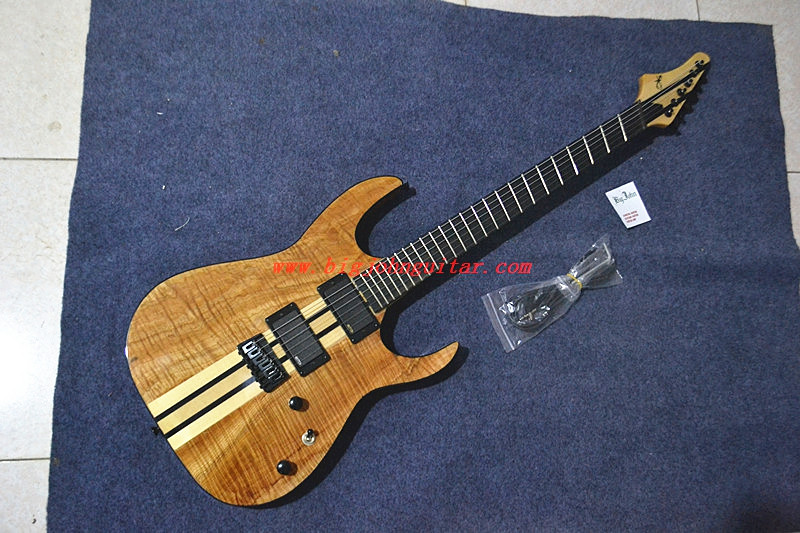 Fanned fret electric guitar sandwich natural 3130