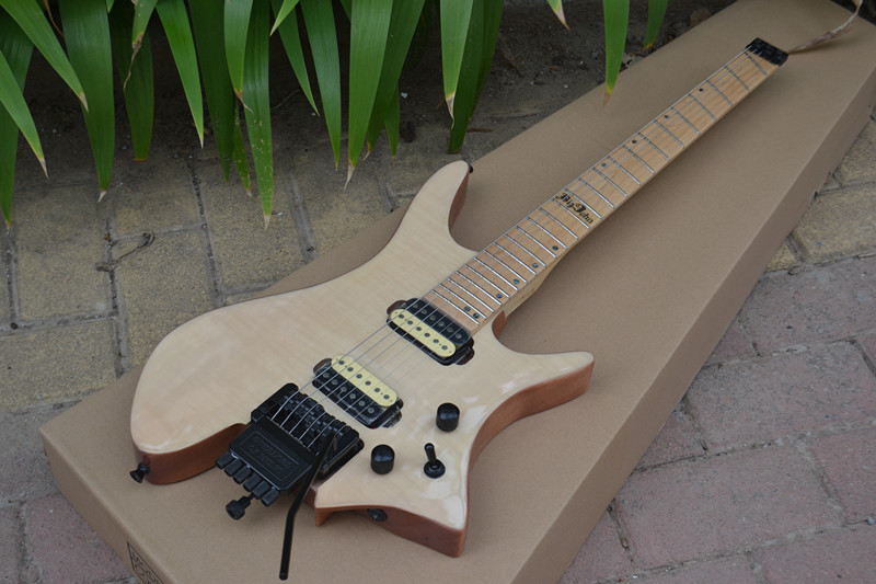 Fan Fretted Headless Electric Guitar Maple Fingerboard 3439