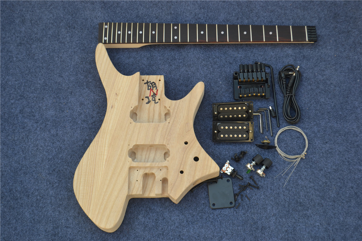 Semi Finished Headless Electric guitar Ash Body BJ-115