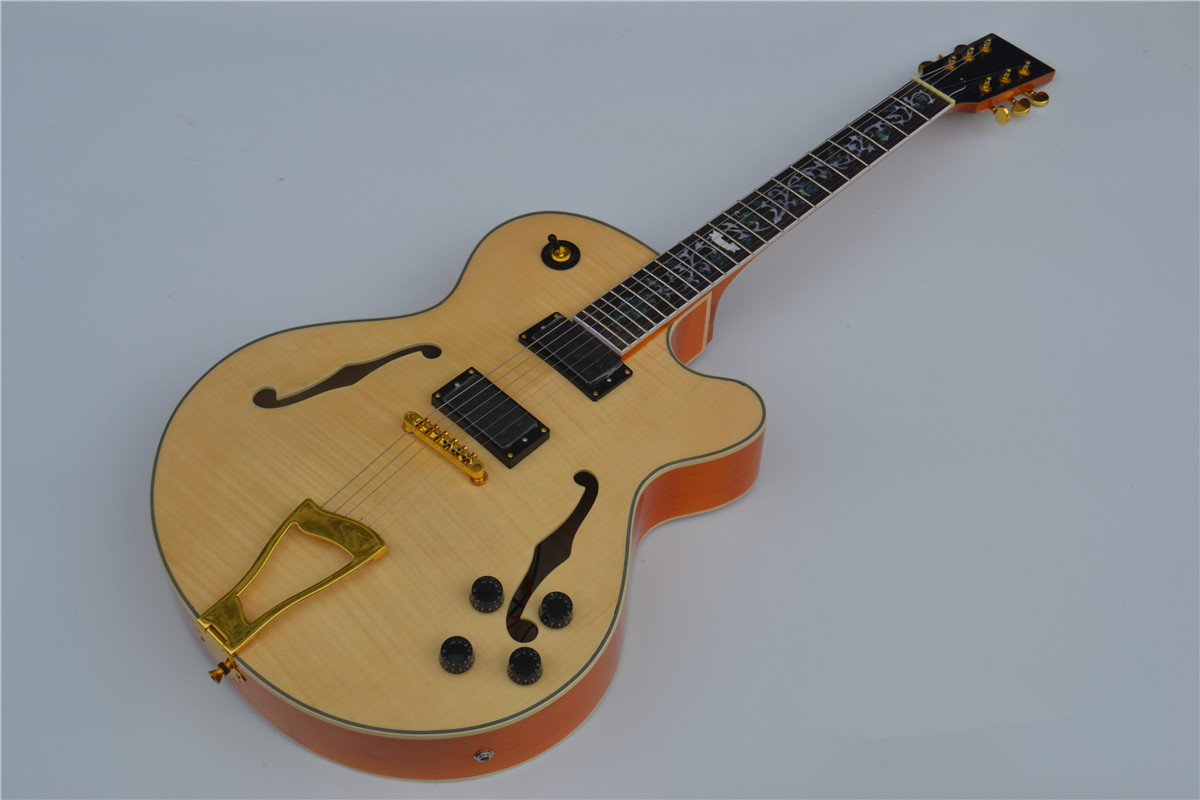 JAZZ Electric Guitar, Mahogany Body Flower Fingerboard BJ-127