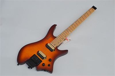 Fan Fretted Headless Electric Guitar Matte Maple Fingerboard 191