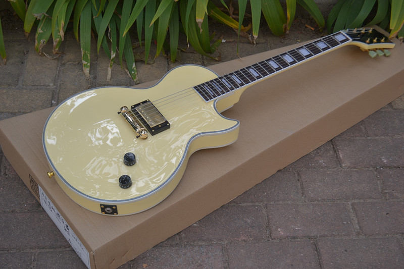 LP Custom Electric Guitar Yellow Rosewood Fingerboard BJ-94