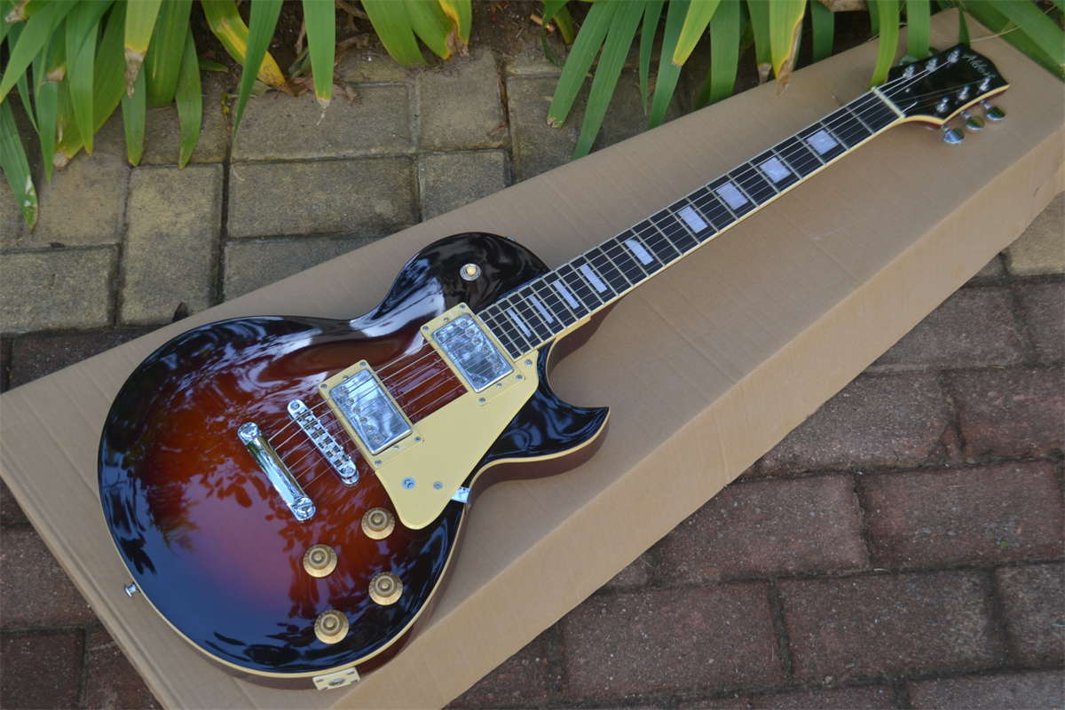 LP Custom Electric Guitar Red BJ-95