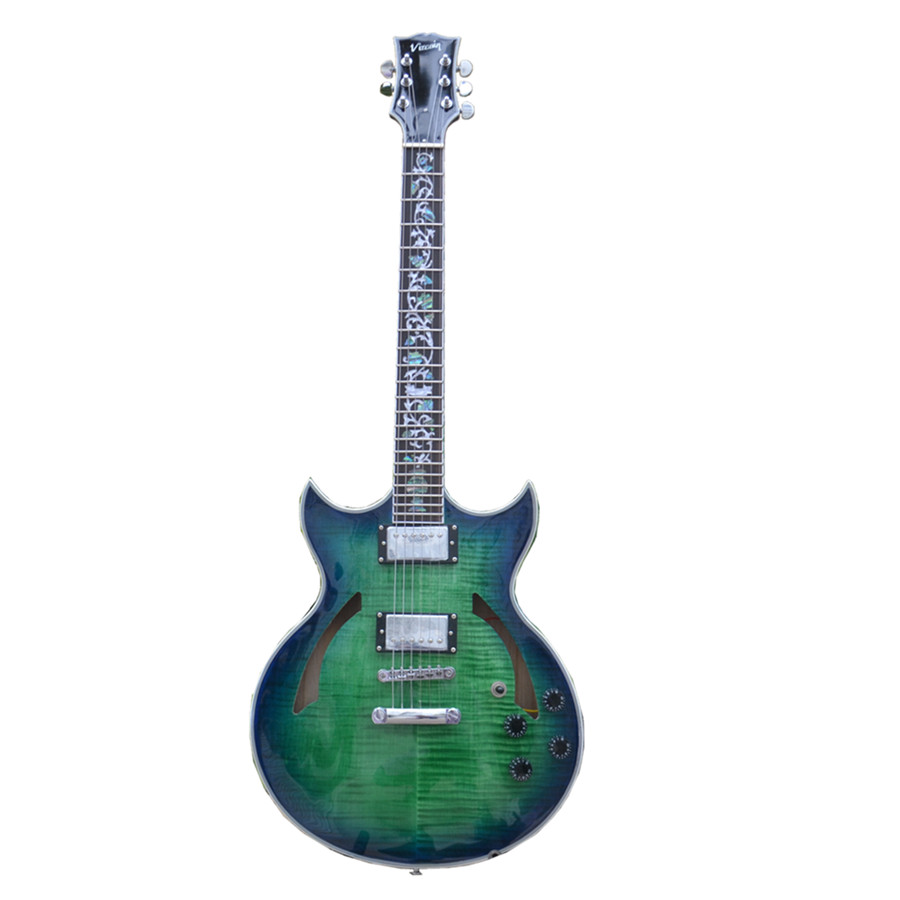 JAZZ Electric Guitar,Flame Maple Top Mahogany Body BJ-99
