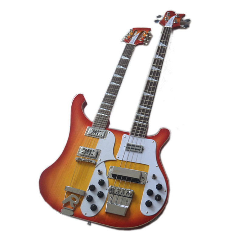 Ricken double neck electric guitar orange BJ1275