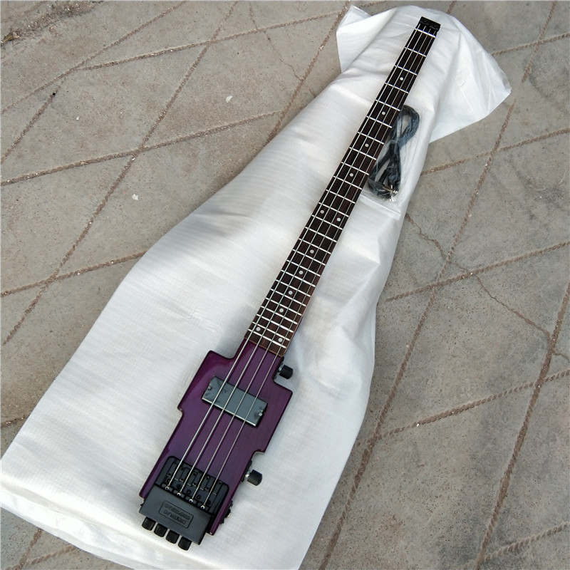 Normal Frets MINI Headless electric Bass guitar Ash body 624