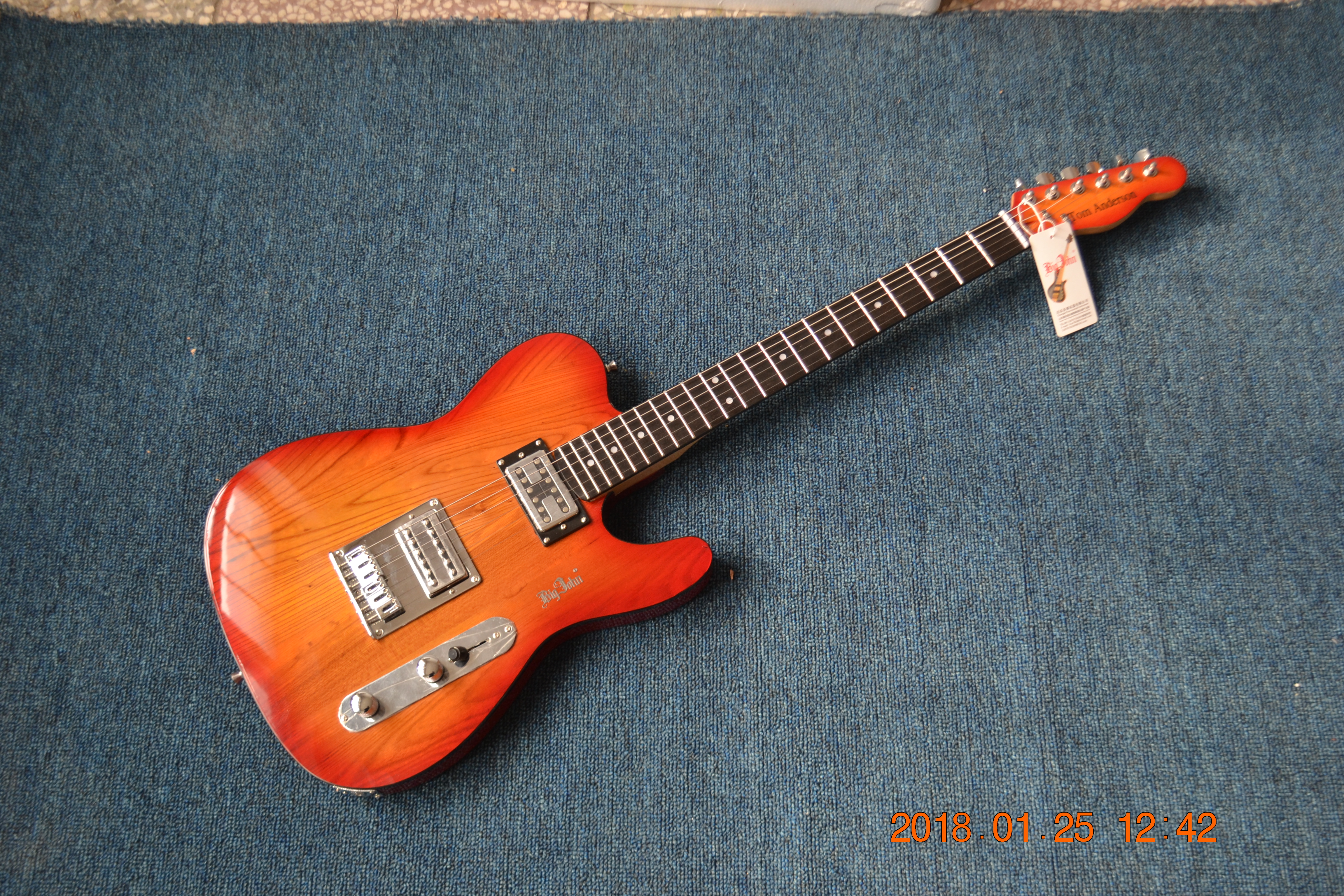 TL electric guitar ash body orange 3432