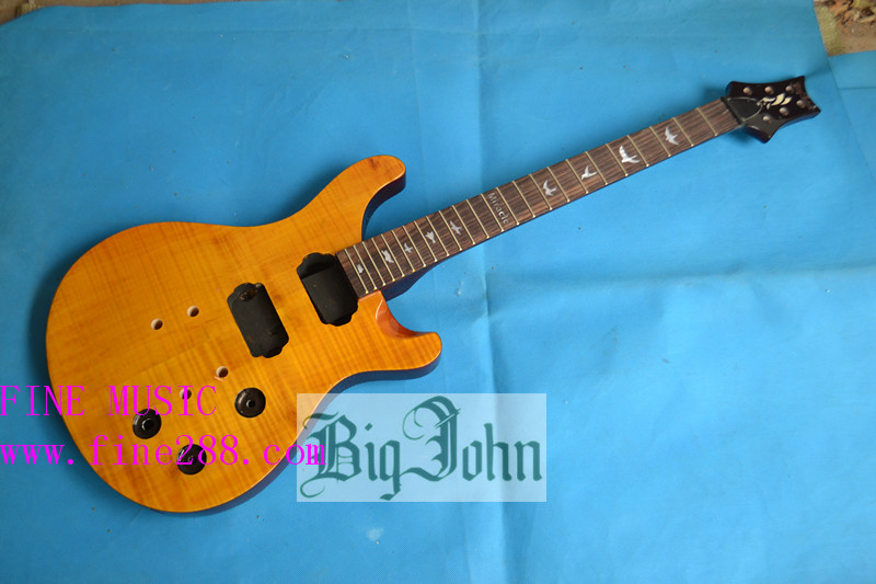 free shipping PRS natural unfinished electric guitar F-3304