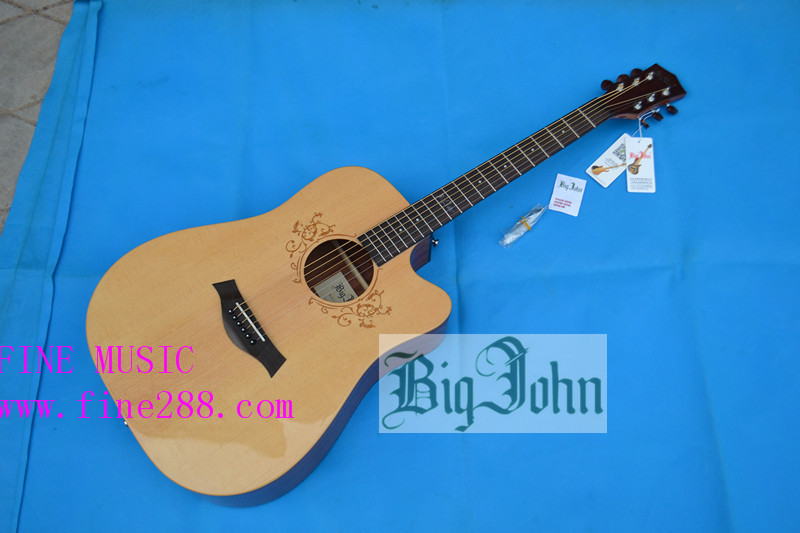 spruce top board veneer panel 41 inch acoustic guitar F-3309
