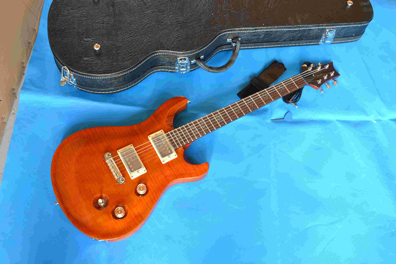 P-RS electric guitar orange 1423