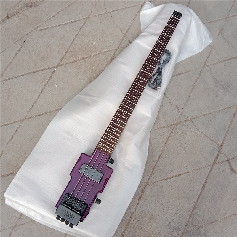 4 strings headless electric guitar purple BJ624
