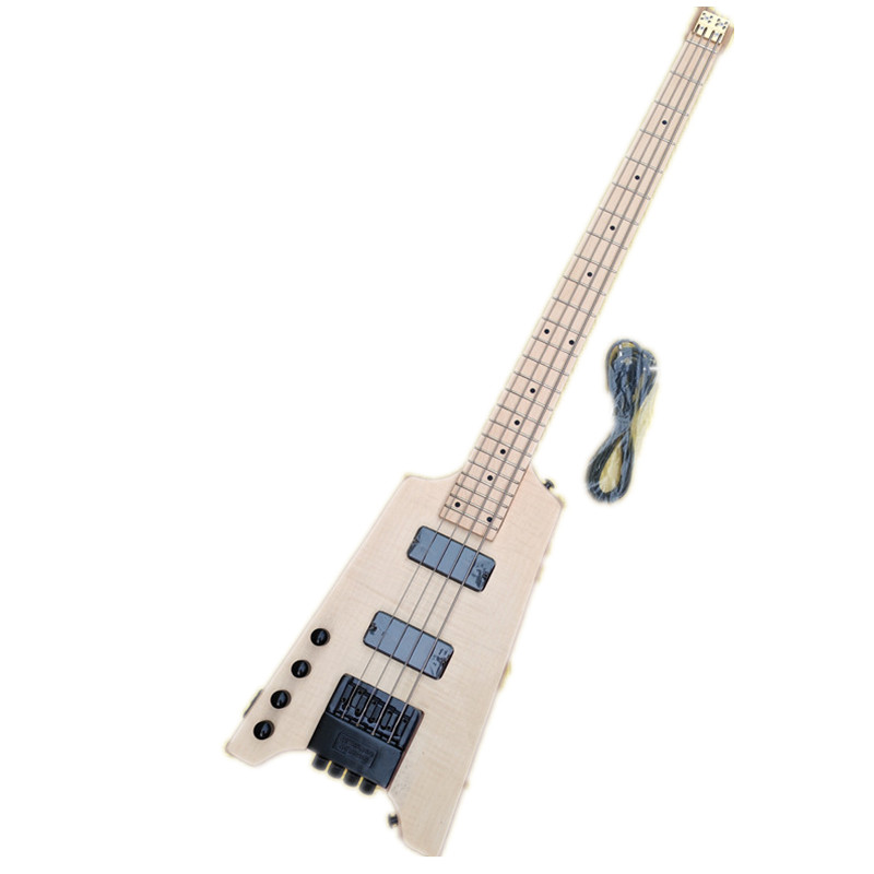 Unpaint Left handed headless electric bass guitar 789