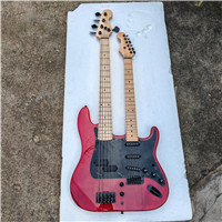red Double Neck electric guitar 5+6 strings guitar BJ797