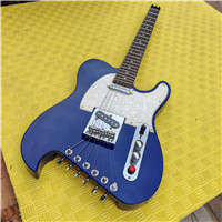 Blue TL Style Headless Electric Guitar Maple FingerboarBJ57-1