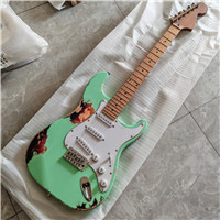 Relic st electric guitar, Green 694